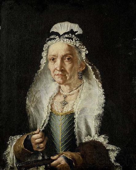 Circle of Fra Galgario Portrait of an Old Lady